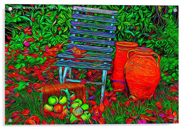 Fallen Apples Acrylic by henry harrison