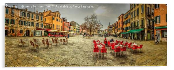 The Plaza Venice Acrylic by henry harrison