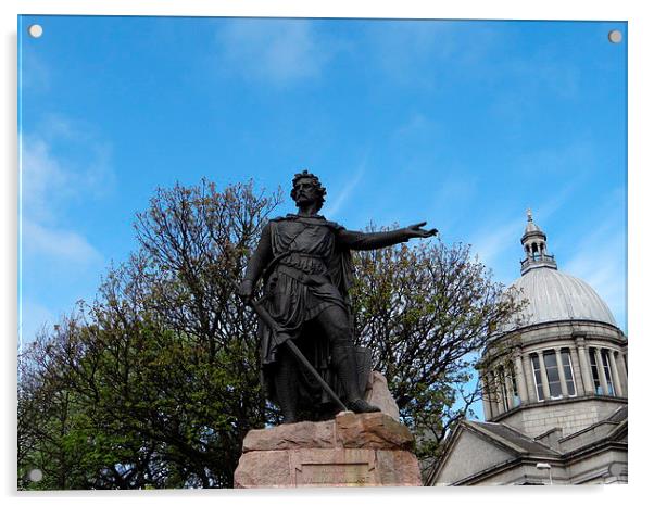  William Wallace Statue Aberdeen Acrylic by ian jackson