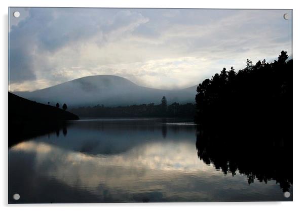  Glencorse Reservoir Acrylic by Gary Collins