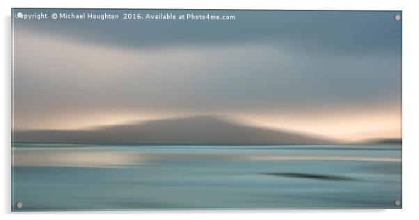 Taransay Bay at dusk Acrylic by Michael Houghton