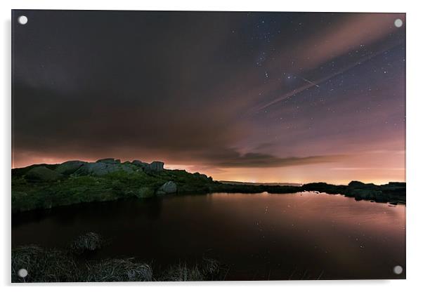 Geminids Doxey Pool Acrylic by Andy Evans