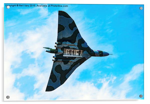  Vulcan XH558 Bombay Bad Boy Acrylic by Neil Vary