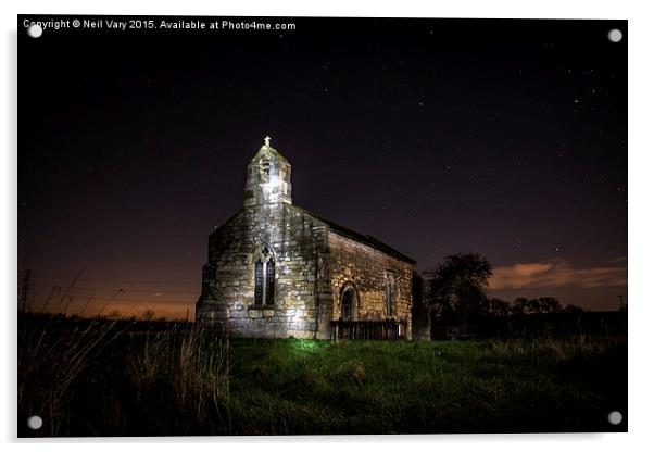  St Mary's Chapel at Night  Acrylic by Neil Vary
