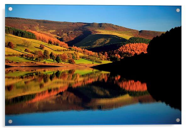  Ladybower Reservoir Acrylic by James Douglas