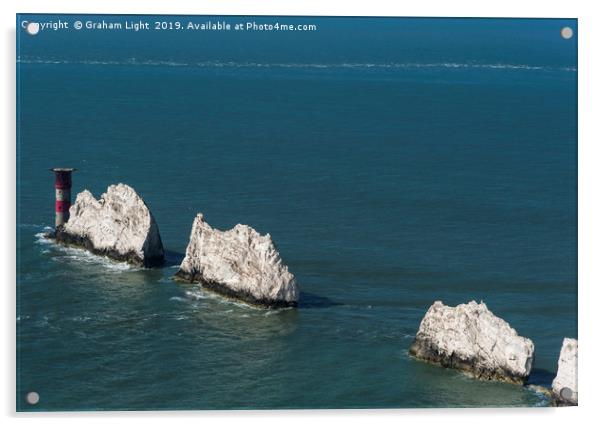 The Needles, Isle of Wight Acrylic by Graham Light