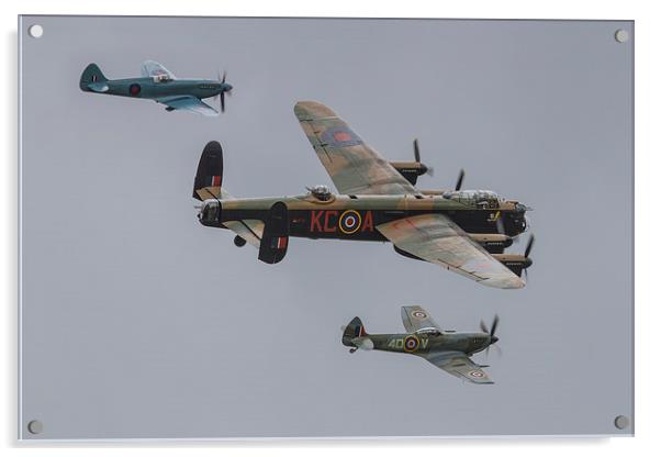 Battle of Britain Memorial Flight Acrylic by Barrie May