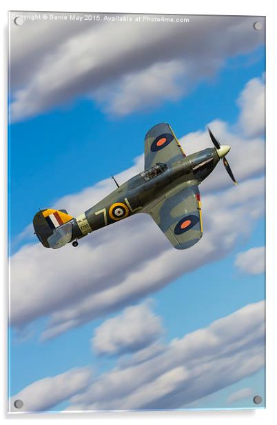 Sea Hurricane Over Old Warden  Acrylic by Barrie May
