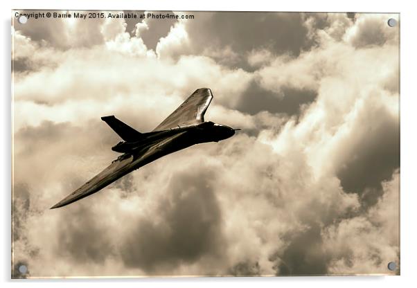 Vulcan XH558 Cloudscape Acrylic by Barrie May