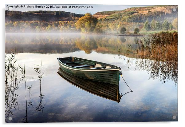  Safe Haven, Loch Ard Acrylic by Richard Burdon