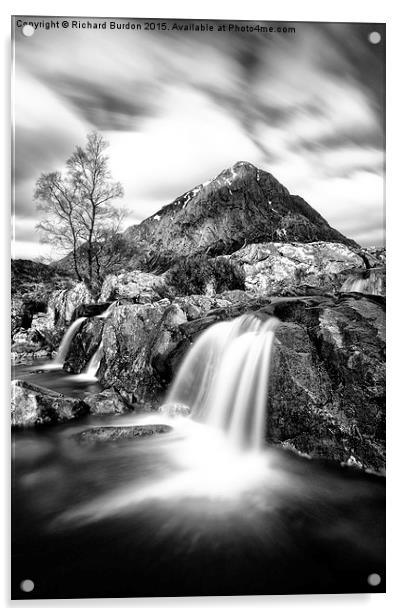 Buachaille Etive Mor Acrylic by Richard Burdon