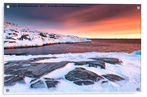 Rodebay Sunset Acrylic by Richard Burdon