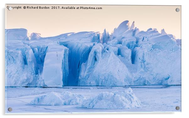 Kangia Ice Sculpture Acrylic by Richard Burdon