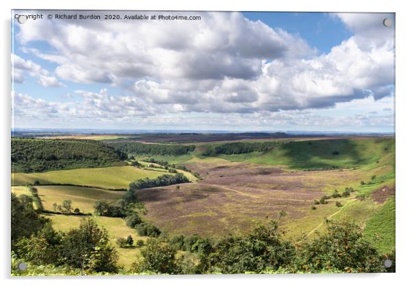 Horcum in Summer Acrylic by Richard Burdon