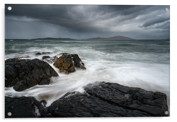 A Storm Brewing Acrylic by Richard Burdon