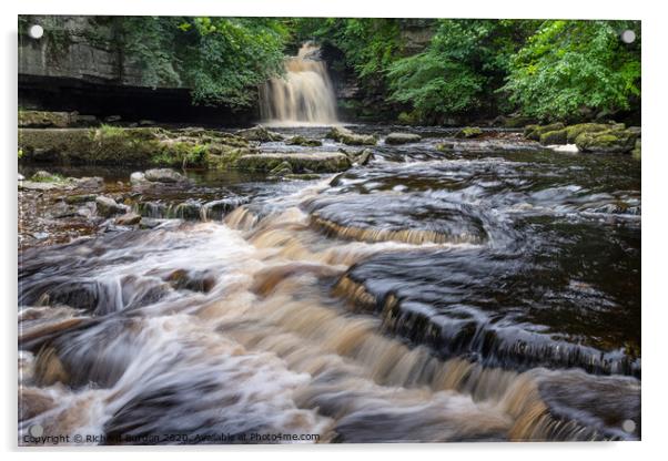 West Burton Falls Acrylic by Richard Burdon