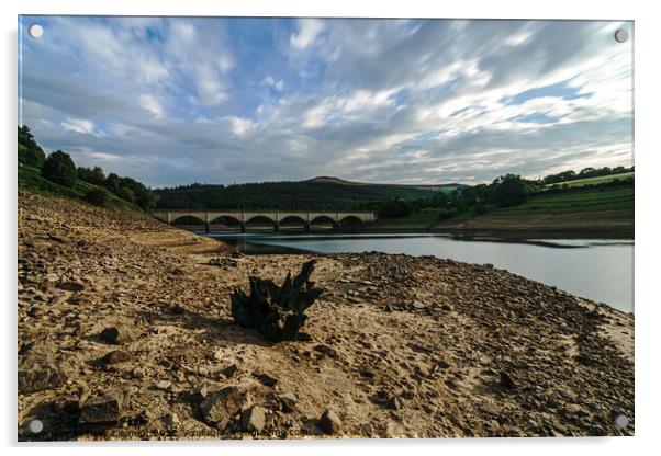 Ladybower Reservoir  Acrylic by Tony Clement