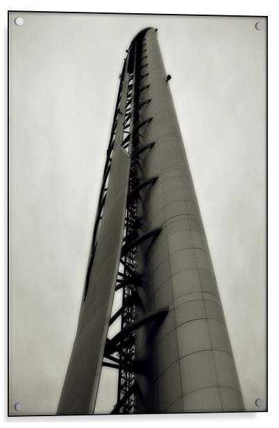 Glasgow Tower Acrylic by Reg Atkinson