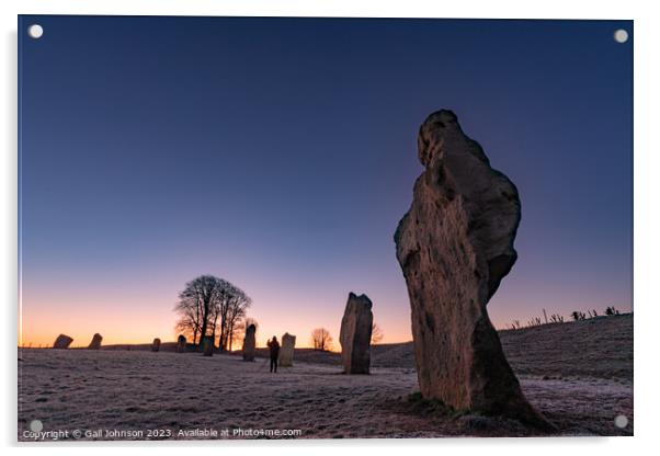 Avebury Stone Circle Neolithic and Bronze Age ceremonial site at Acrylic by Gail Johnson