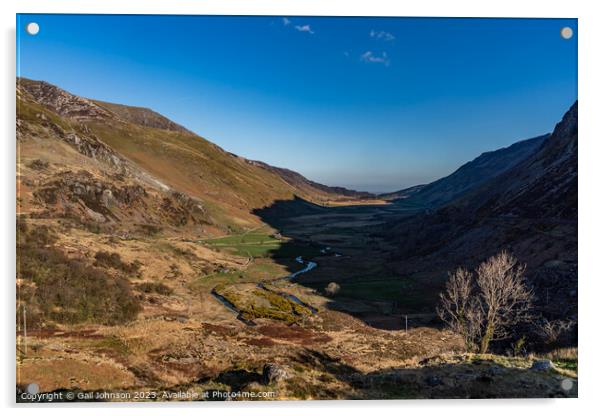 Views around the Devils Kitchen, Snowdonia National Park , North Acrylic by Gail Johnson