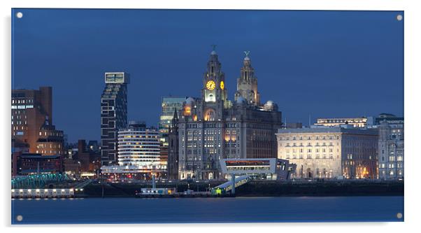 Liverpool City View Acrylic by Gail Johnson