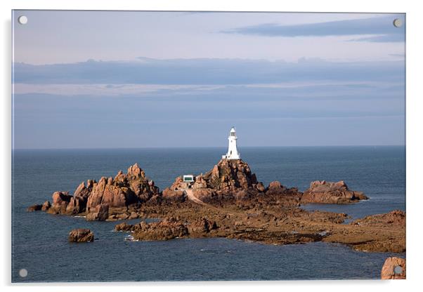 Corbiere Lighthouse Acrylic by Gail Johnson