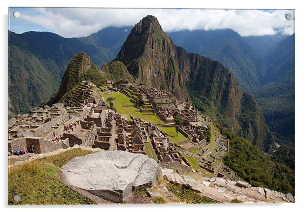 Machu Picchu Acrylic by Gail Johnson
