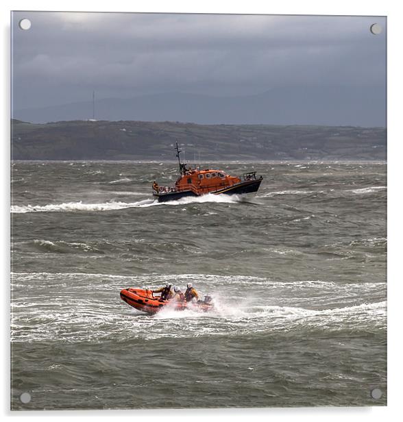 2 Lifeboats Acrylic by Gail Johnson