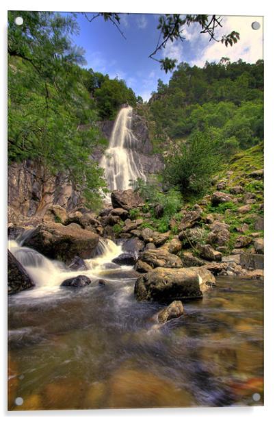 Aber Falls Acrylic by Gail Johnson