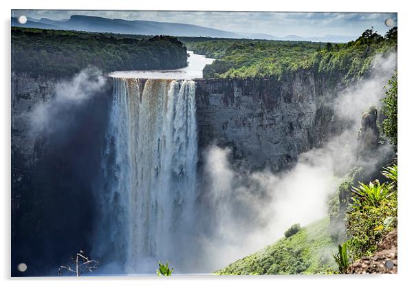 Kaieteur Falls Acrylic by Gail Johnson