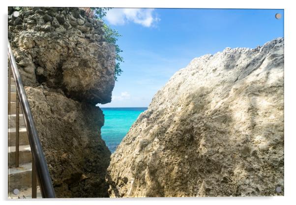   Coastal Curacao Views Acrylic by Gail Johnson