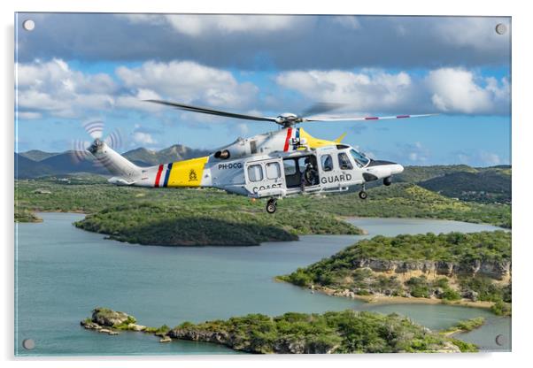 The Dutch Caribbean Coastguard Acrylic by Gail Johnson