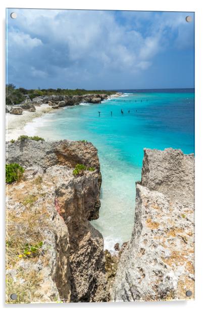    Directors bay   Curacao Views  Acrylic by Gail Johnson