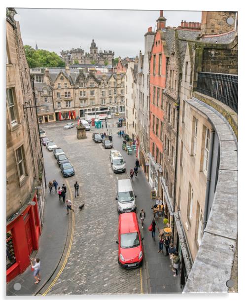  Edinburgh City , Scotland Acrylic by Gail Johnson