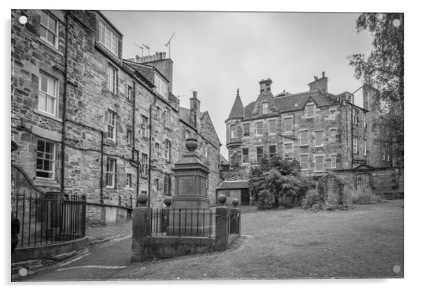 Greyfriars Graveyard Edinburgh City , Scotland Acrylic by Gail Johnson