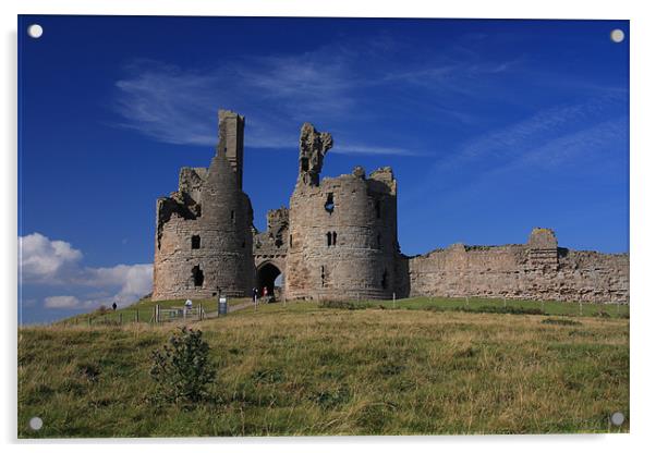 Dunstanburgh castle Acrylic by Gail Johnson