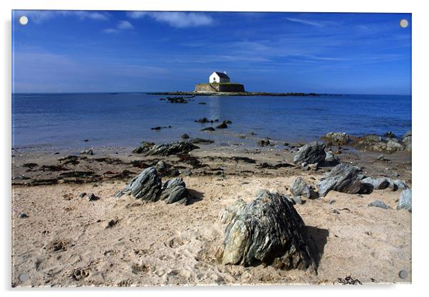 St Cwyfan's Acrylic by Gail Johnson