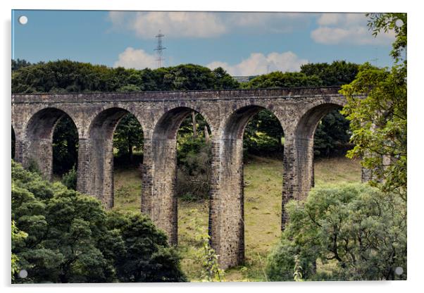 Thornton Viaduct West Yorkshire 04 Acrylic by Glen Allen