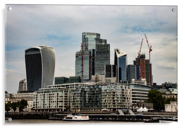 The City of London Acrylic by Glen Allen