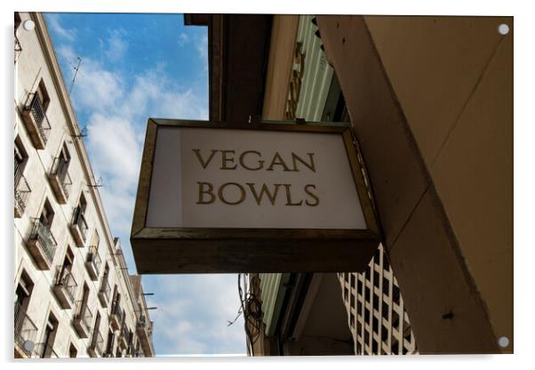 Vegan Bowls Acrylic by Glen Allen