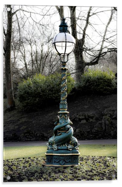 Garden Lantern Acrylic by Glen Allen