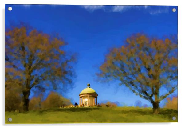 Heaton Park Temple Manchester Classic Oils Acrylic by Glen Allen