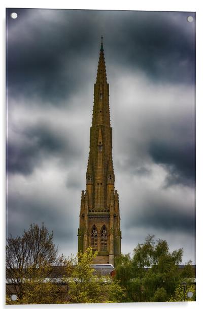 Square Church Halifax - HDR Acrylic by Glen Allen