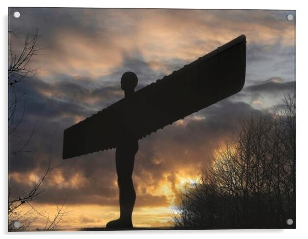 Angel of the North 02 2023 Acrylic by Glen Allen