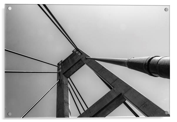 Suspension Bridge - Mono Acrylic by Glen Allen