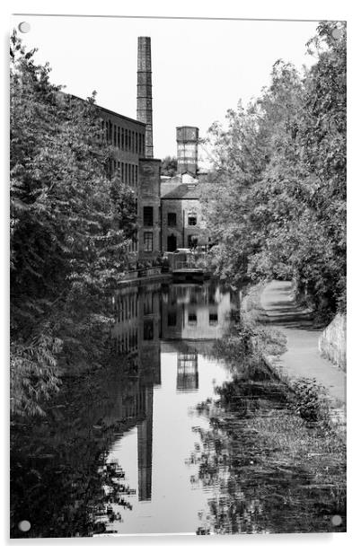 Canal Mills Reflections Acrylic by Glen Allen