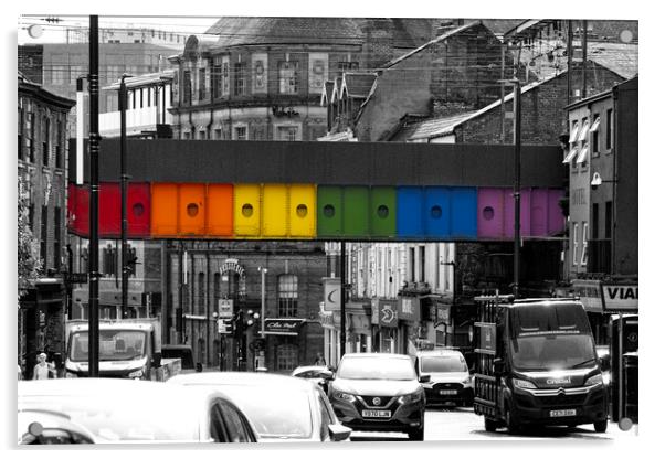 Leeds Rainbow Acrylic by Glen Allen