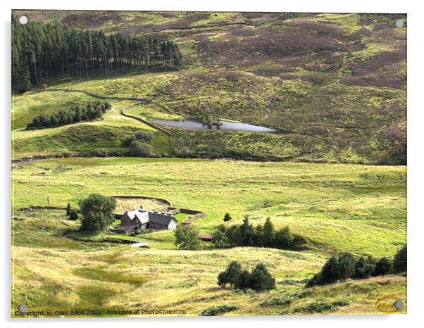Scottish Valley Acrylic by Glen Allen