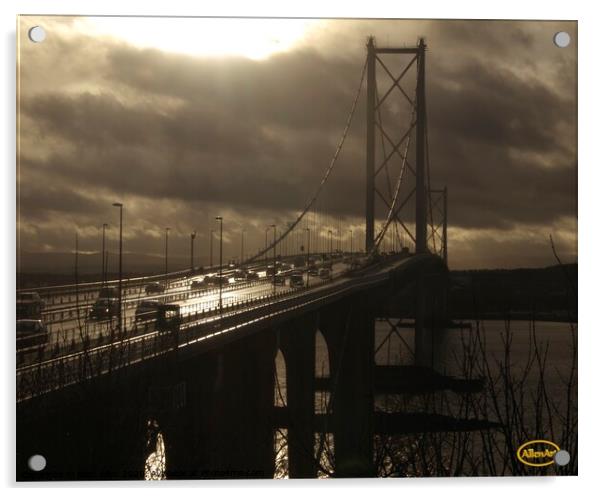 Suspension Bridge Acrylic by Glen Allen