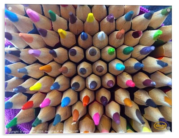 Colour Pencils Acrylic by Glen Allen
